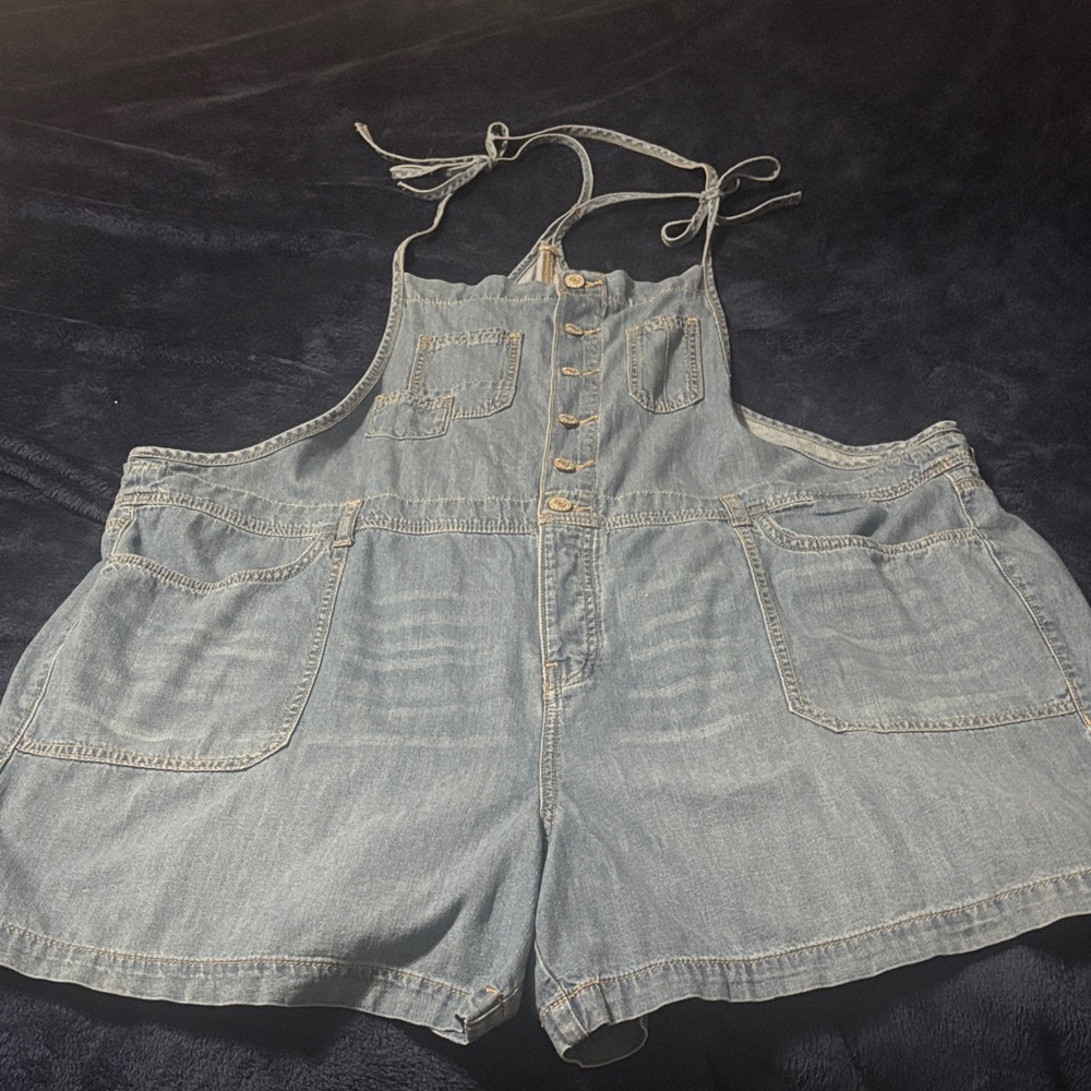 Light Blue Denim Overalls